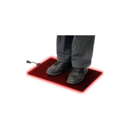 Bird-X Cozy Products Foot Warmer Heated Floor Mat 1/4" Thick 2' X 1' Black FW